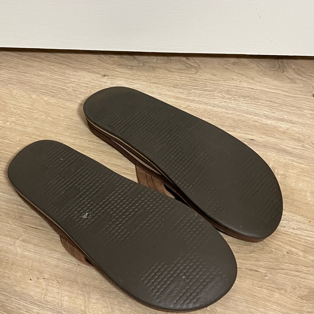 Rainbow Tan and Brown Men's Sandals - Picture 2 of 2